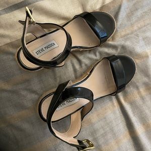 Steve Madden High Top Wedge Sandals - size 9